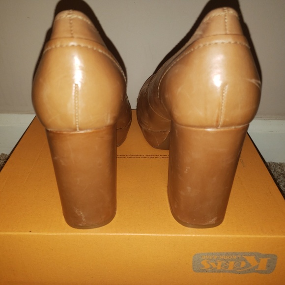 Korks Blaire Platform Heel Tan Size 9 - Picture 6 of 7